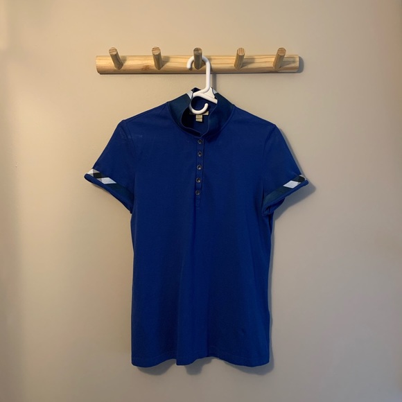 Burberry Tops - Burberry Brit women’s royal blue polo shirt